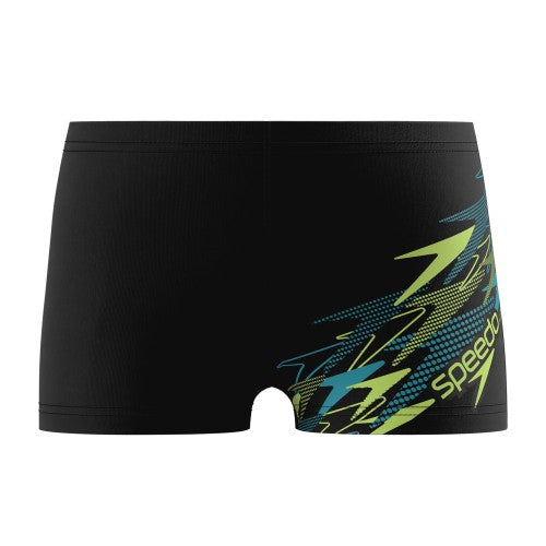 Front - Speedo Boys Medley Logo Swim Shorts