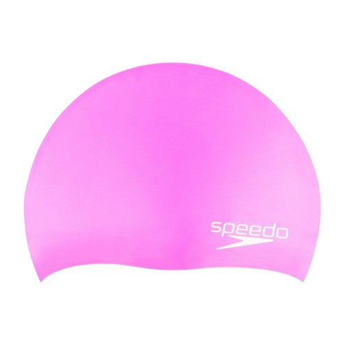 Black - Front - Speedo Childrens-Kids Biofuse Logo Silicone Swim Cap