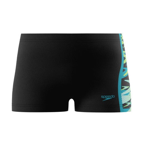 Front - Speedo Boys Hyperboom Swim Shorts