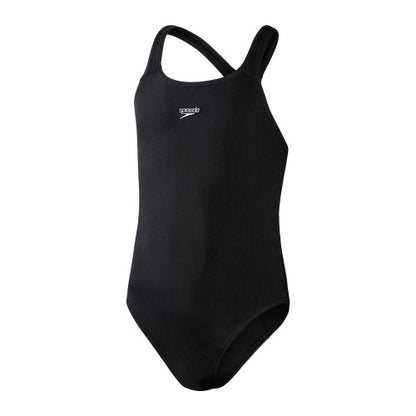 Front - Speedo Girls Medalist Endurance+ One Piece Swimsuit