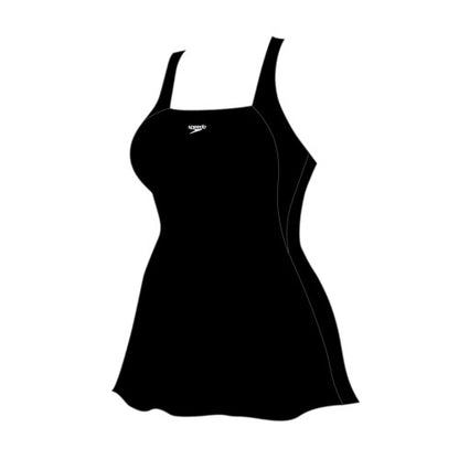 Front - Speedo Womens/Ladies Logo Swim Dress
