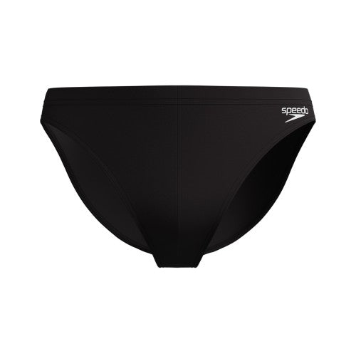 Front - Speedo Mens Solid Swim Briefs