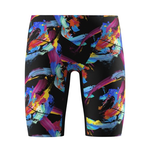 Front - Speedo Boys Painted Effect Endurance+ Jammer Shorts