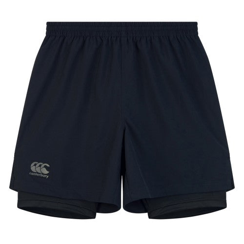 Front - Canterbury Mens Vapodri 2 in 1 Shorts