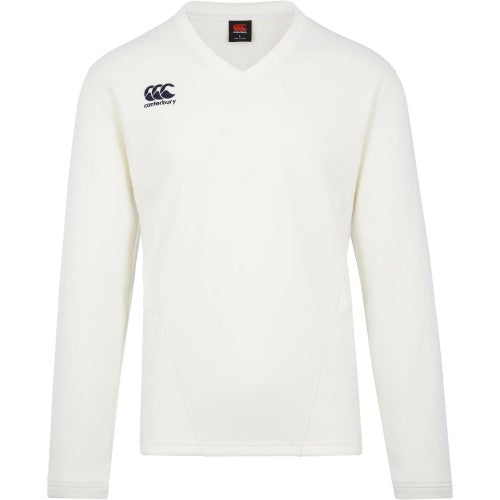 Front - Canterbury Childrens/Kids Classic Long-Sleeved Cricket Jumper