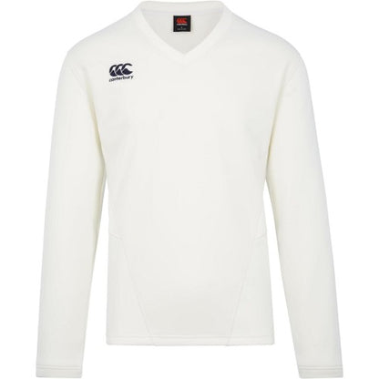 Front - Canterbury Childrens/Kids Classic Long-Sleeved Cricket Jumper
