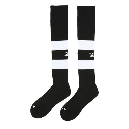 Front - Canterbury Childrens/Kids Club Hooped Socks