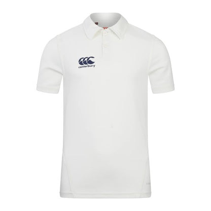 Front - Canterbury Childrens/Kids Logo Moisture Wicking Cricket Shirt