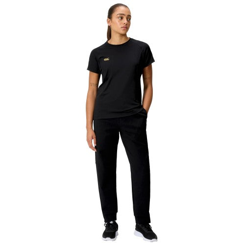 Front - Canterbury Womens/Ladies Tempo+ Jogging Bottoms
