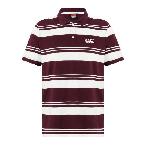 Front - Canterbury Mens Engineered Striped Polo Shirt