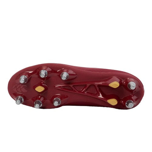 Red Dahlia-Red Dahlia - Front - Canterbury Unisex Adult Stampede Groundbreak Pro Soft Ground Rugby Boots