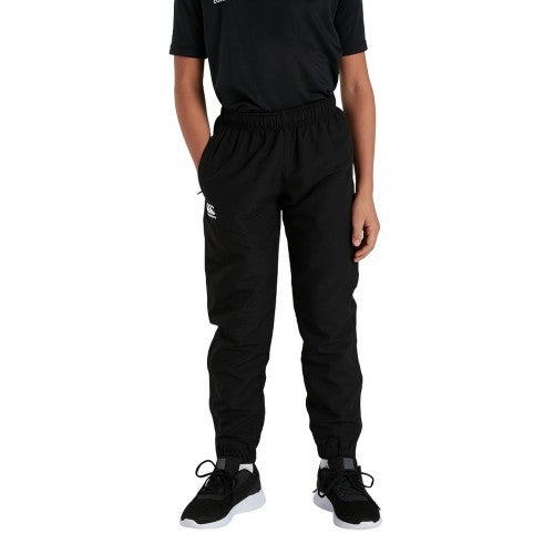 Front - Canterbury Childrens/Kids Club Plain Tapered Leg Tracksuit Bottoms