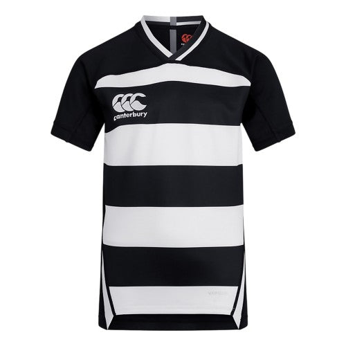 Front - Canterbury Childrens/Kids Evader Hooped Vapodri Jersey