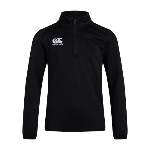 Front - Canterbury Childrens/Kids Club Quarter Zip Training Top
