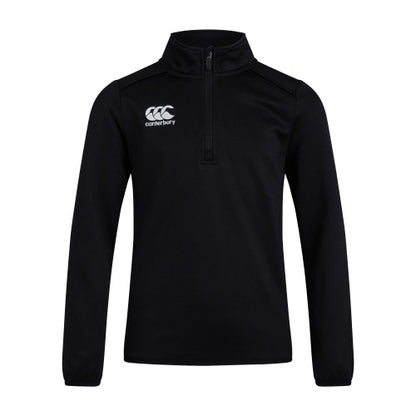 Front - Canterbury Childrens/Kids Club Quarter Zip Training Top
