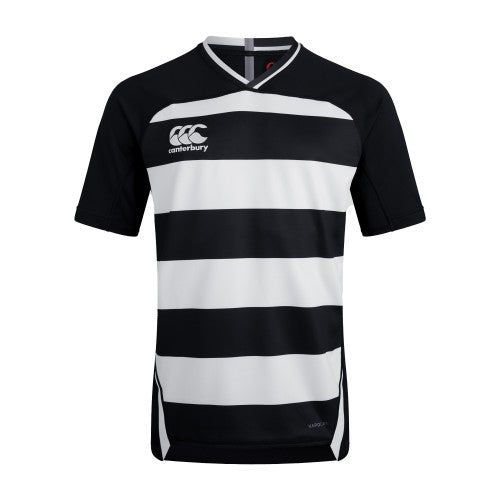 Front - Canterbury Mens Evader Vapodri Hoop Detail Jersey