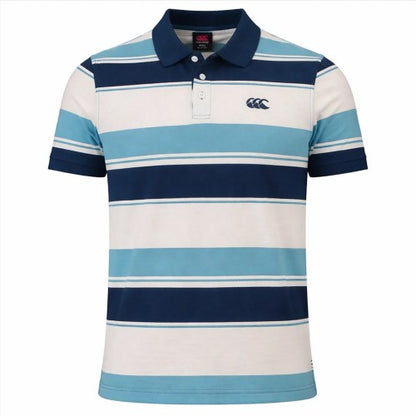 Front - Canterbury Mens Stripe Yarn Polo Shirt