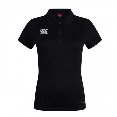Front - Canterbury Womens/Ladies Club Quick Dry Logo Polo Shirt