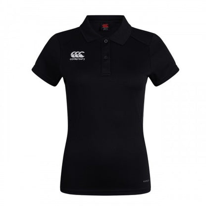 Front - Canterbury Womens/Ladies Club Quick Dry Logo Polo Shirt