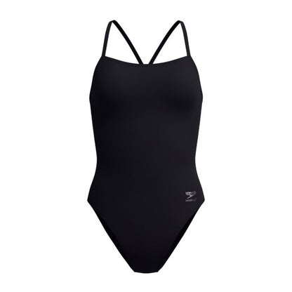 Front - Speedo Womens/Ladies 2.0 Solid V-Cut One Piece Swimsuit