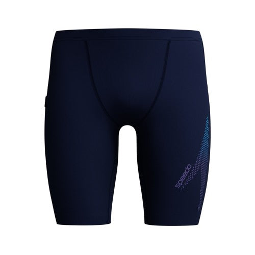 Front - Speedo Mens Boom Solid Endurance+ Swimming Trunks