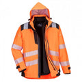 Front - Portwest Mens PW3 3 In 1 Hi-Vis Safety Jacket