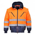 Front - Portwest Mens PJ50 Hi-Vis 3 In 1 Jacket