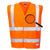 Front - Portwest Mens Flame Resistant Anti-Static Safety Hi-Vis Vest