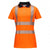Front - Portwest Womens/Ladies Hi-Vis Cotton Safety Polo Shirt