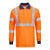 Front - Portwest Mens Flame Resistant Hi-Vis Safety Polo Shirt