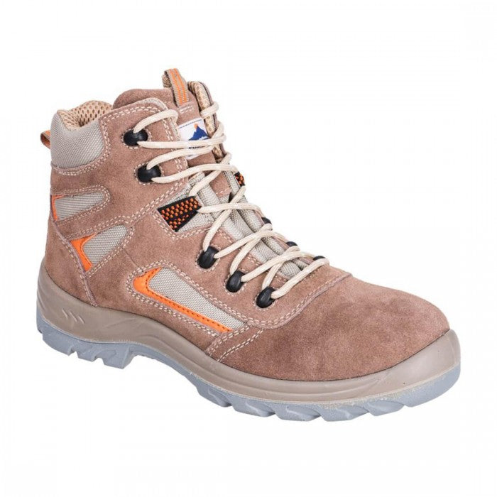 Front - Portwest Unisex Adult Reno Suede Mid Cut Safety Boots