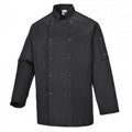 Front - Portwest Mens Suffolk Long-Sleeved Chef Jacket