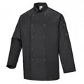 Front - Portwest Mens Suffolk Long-Sleeved Chef Jacket