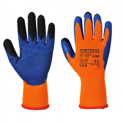 Front - Portwest Unisex Adult A185 Duo-Therm Grip Gloves