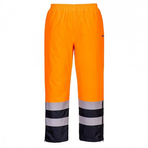 Front - Portwest Mens Hi-Vis Safety Trousers