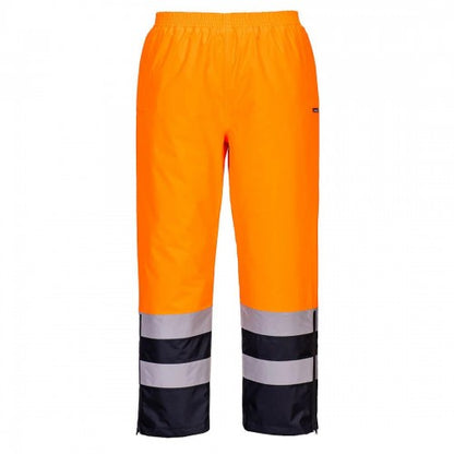 Front - Portwest Mens Hi-Vis Safety Trousers