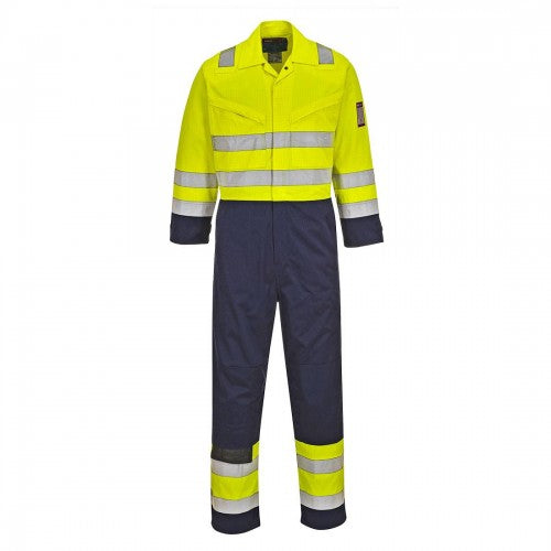 Front - Portwest Unisex Adult Modaflame Hi-Vis Overalls