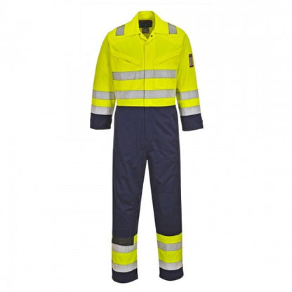 Front - Portwest Unisex Adult Modaflame Hi-Vis Overalls