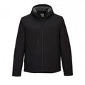 Front - Portwest Mens KX3 Hooded Soft Shell Jacket