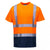 Front - Portwest Mens Contrast High-Vis Short-Sleeved T-Shirt