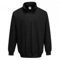 Front - Portwest Mens Sorrento Zip Neck Sweatshirt