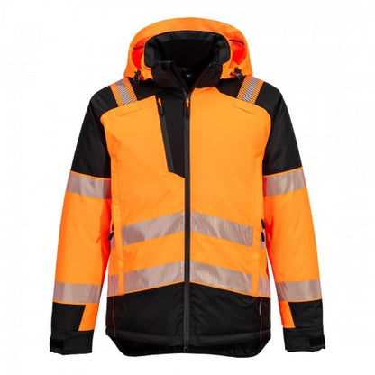 Front - Portwest Unisex Adult PW3 Hi-Vis Winter Jacket