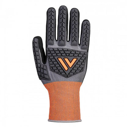 Front - Portwest CT Cut D18 Low Impact Nitrile Safety Gloves
