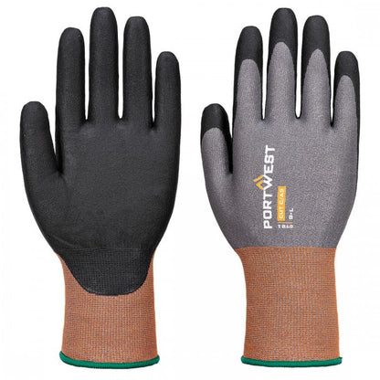 Front - Portwest Unisex Adult CT21 - CT Cut C Nitrile Safety Gloves