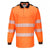 Front - Portwest Mens PW3 Cotton Hi-Vis Safety Polo Shirt