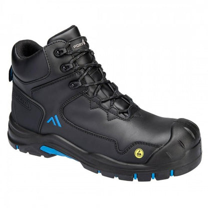 Front - Portwest Unisex Adult Action Leather Composite Toecap Mid Boots