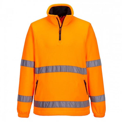Front - Portwest Unisex Adult Half Zip Safety Fleece Top