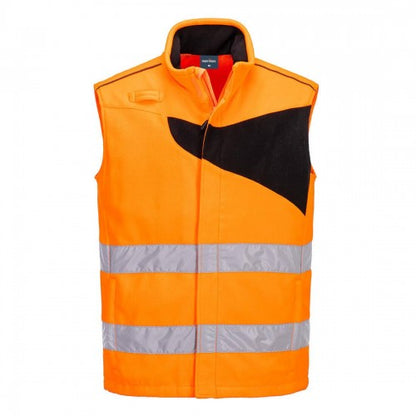 Front - Portwest Unisex Adult Hi-Vis Safety Body Warmer
