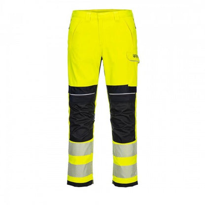Front - Portwest Mens Modaflame Hi-Vis Fire Resistant Work Trousers