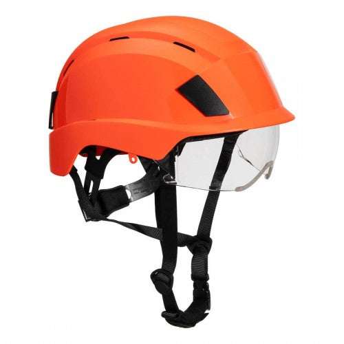 Front - Portwest Polycarbonate Integrated Visor Helmet